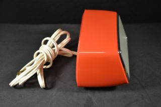 Vintage Caslon 201 Red Case Mod Modern Eames Flip Clock 6