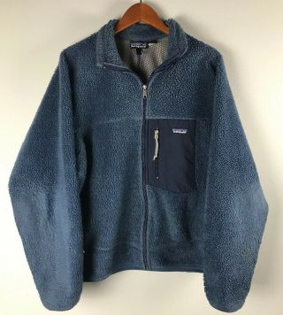 Vintage Patagonia Retro X Fleece 1999 Blue Zip Mens Xl Usa Made