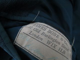Jame ' s Bone & Co Savile Row London Hand made bespoke sport coat 42 R 7