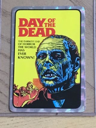 Rare Vintage Horror Movie Prism Vending Sticker Day Of The Dead