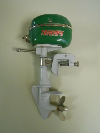Vintage Triumph Japan Toy Outboard Motor Battery Operated