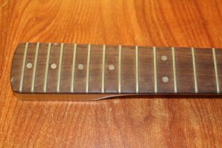 Fender Stratocaster Neck 21 Fret Rosewood Uses Locking Nut VINTAGE? RELIC 60 ' s 3 5