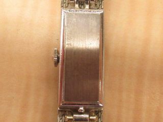 14k White Gold Jewelry Longines Watch Case Diamonds Vintage 2