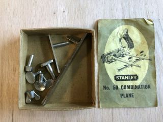 Vintage Stanley NO.  50 Combination Plane w/ 15 Cutters 6