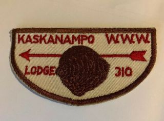 Vintage Boy Scout Patch Kaskanampo Lidge 310 W.  W.  W.  Bsa
