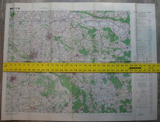 52 Wwii Central Europe Map Detmold Germany Sheet P3 1:100,  000 1944 Gsgs 4416