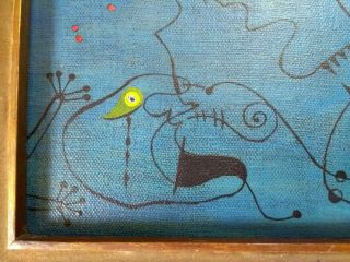 JOAN MIRÓ - OIL ON CANVAS,  vintage rare,  art,  signed.  (PICASSO ' S TIME) 10