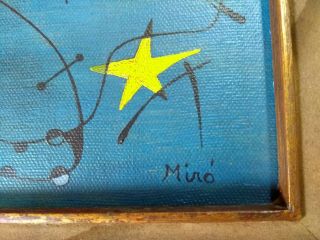 JOAN MIRÓ - OIL ON CANVAS,  vintage rare,  art,  signed.  (PICASSO ' S TIME) 9