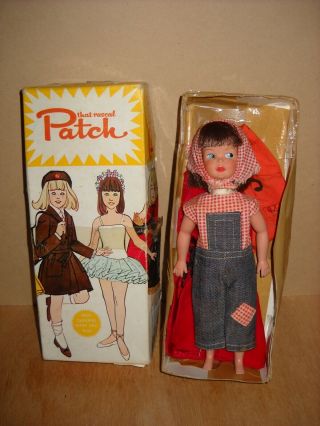 Vintage 1960s Pedigree Sindy’s Little Sister “patch” Doll W Box & Clothes