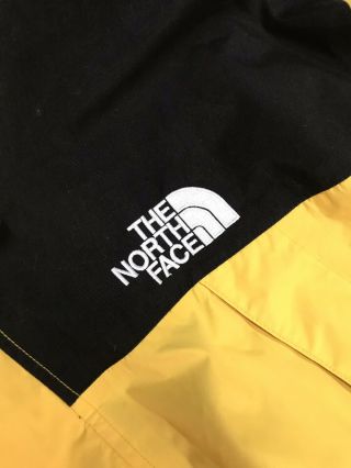 Vintage 90s North Face Men ' s XL Mountain Jacket Gore - Tex Wind Raincoat Yellow 8