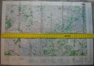 50 Wwii Central Europe Map Bocholt Germany Sheet P1 1:100,  000 1944 Gsgs 4416