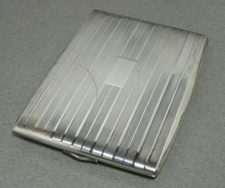 Vintage Napier Solid Sterling Silver Cigarette Case - 130 Gm