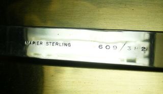 Vintage Napier Solid Sterling Silver Cigarette Case - 130 gm 5