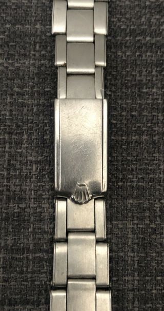 Vintage Rolex Oyster Riveted Stainless Steel Bracelet 19mm 1968 2