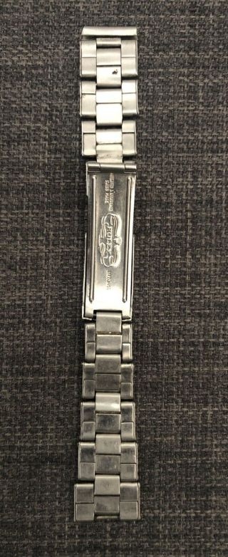 Vintage Rolex Oyster Riveted Stainless Steel Bracelet 19mm 1968 3