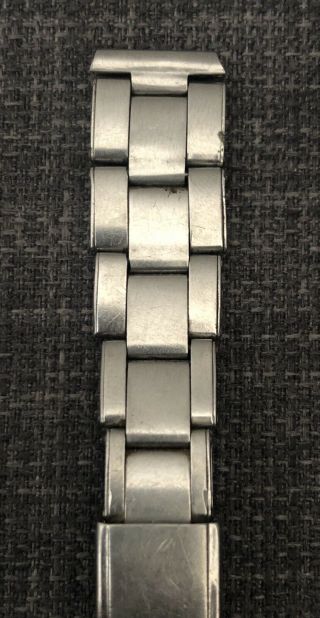 Vintage Rolex Oyster Riveted Stainless Steel Bracelet 19mm 1968 4