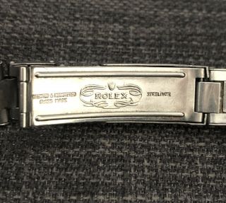 Vintage Rolex Oyster Riveted Stainless Steel Bracelet 19mm 1968 6