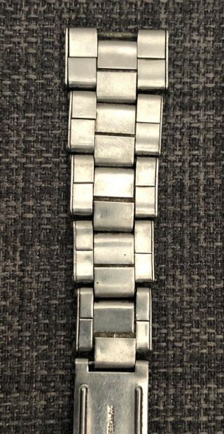 Vintage Rolex Oyster Riveted Stainless Steel Bracelet 19mm 1968 7