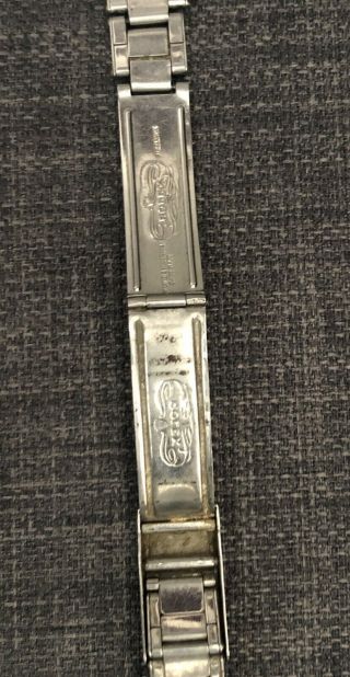 Vintage Rolex Oyster Riveted Stainless Steel Bracelet 19mm 1968 8