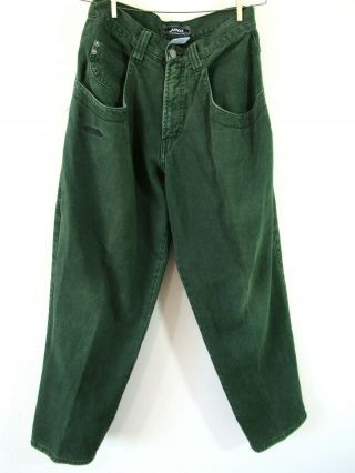 Vintage Jnco Jeans Dark Green 32x30 Baggy Skater High Waisted