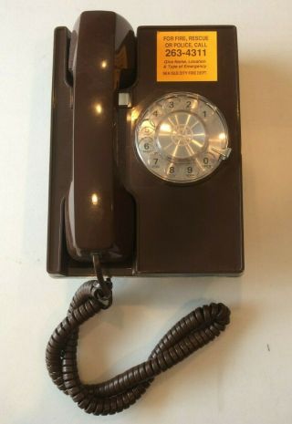 Vintage Western Electric Sea Isle City Nj Fire Department Rotary Wall Telephone