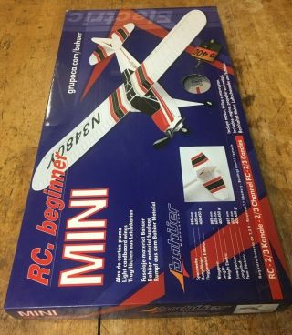 Vintage Bahuer Rc Beginer Mini Model Airplane Kit With Motor