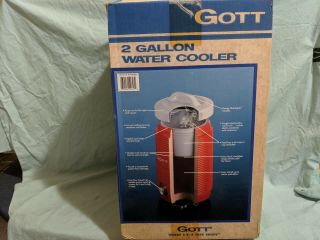 Vintage Gott 2 Gallon Cooler/water Jug W/cup & Tray - Nos W/box