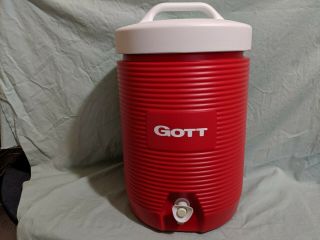 Vintage Gott 2 Gallon Cooler/Water Jug W/Cup & Tray - NOS w/Box 5