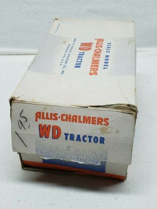 Vintage Product Miniatures Allis Chalmers WD 1/16 plastic tractor RARE 10