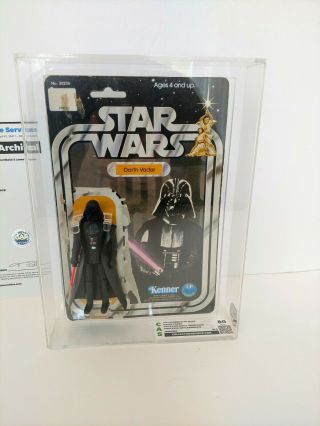 Vintage Star Wars Darth Vader 12 Back Graded Loose CAS AFA 9