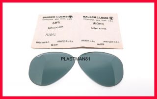 Nos Vintage B&l Ray Ban Bausch & Lomb 58mm Replacement Lenses A1841 Photochromic