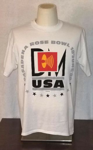 DEPECHE MODE VINTAGE Rose Bowl 1988 T - Shirt 2 - SIDED Large MFTM VRARE 3