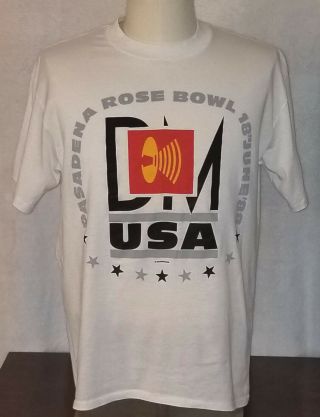 DEPECHE MODE VINTAGE Rose Bowl 1988 T - Shirt 2 - SIDED Large MFTM VRARE 5