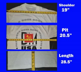DEPECHE MODE VINTAGE Rose Bowl 1988 T - Shirt 2 - SIDED Large MFTM VRARE 6