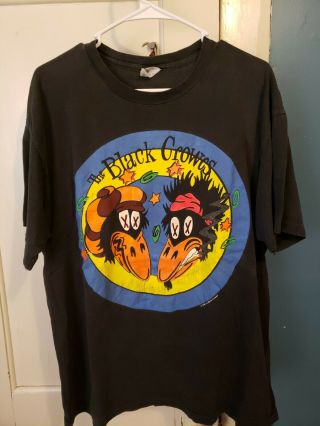 Vintage 1992 The Black Crowes T Shirt Rock Band Concert Tour Tee Xl