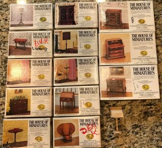Vintage Dollhouse Furniture The House Of Miniatures 14 Items
