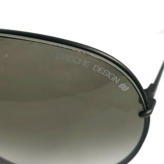 Vintage PORSCHE DESIGN 5621 Carrera Black Large Aviator Sunglasses,  Case,  Lenses 2