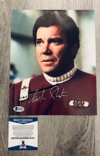 William Shatner Star Trek Captain Kirk Signed Vintage Full Name 1990s 8x10 Photo