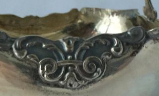 Antique 800/1000 Silver Hallmarked Compote Bowl Basket 5 1/4 