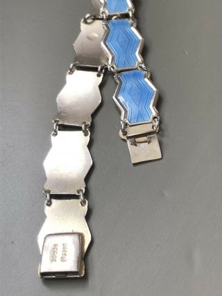 Bernhard Meldahl Sterling Silver enamel bracelet Norway Norwegian 6