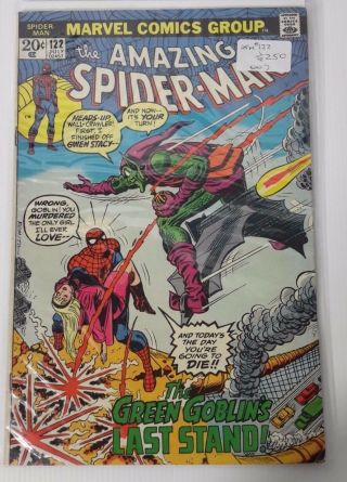 Marvels Vintage The Spider - Man Comic Book Asm 122 Pre Grade 6 Halo Comic
