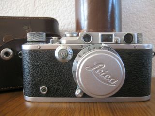 Vintage Leica Ernst Leitz Wetzlar Camera Nr 152784 F=3.  5cm 1:35