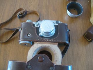 Vintage Leica Ernst Leitz Wetzlar Camera Nr 152784 F=3.  5cm 1:35 3