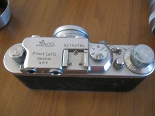 Vintage Leica Ernst Leitz Wetzlar Camera Nr 152784 F=3.  5cm 1:35 5