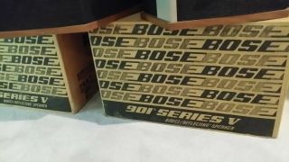 Pair Vintage Bose 901 Series V Direct/Reflecting Speakers great sound No Stands 3