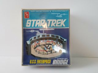 Vtg Amt 1975 Star Trek Uss Enterprise Command Bridge Model Kit S950