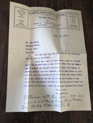 Vtg 1915 Draper & Maynard Sporting Goods Base Ball Rules Booklet Ty Cobb Rare 10