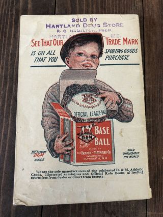Vtg 1915 Draper & Maynard Sporting Goods Base Ball Rules Booklet Ty Cobb Rare 11
