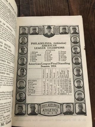 Vtg 1915 Draper & Maynard Sporting Goods Base Ball Rules Booklet Ty Cobb Rare 6