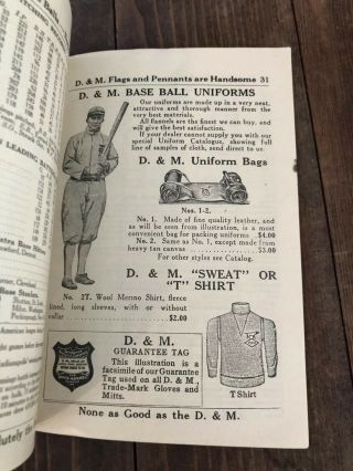 Vtg 1915 Draper & Maynard Sporting Goods Base Ball Rules Booklet Ty Cobb Rare 9
